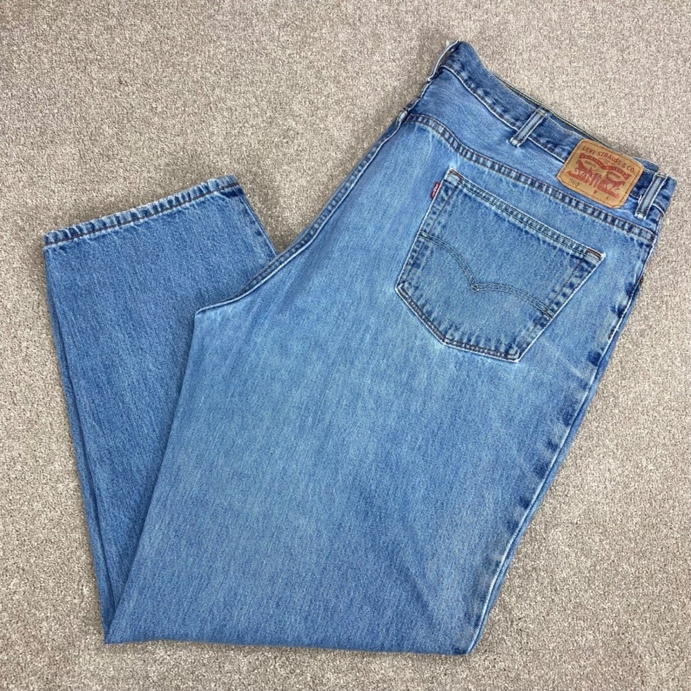 Levis 560 Comfort Fit Tapered Leg Jeans Mens Sz 48x32 Blue Classic Rugged Denim - Picture 12 of 16